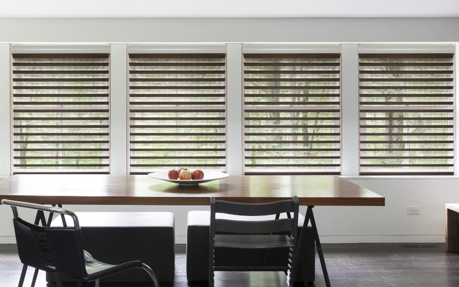 Shutters in a kitchen in Chicago