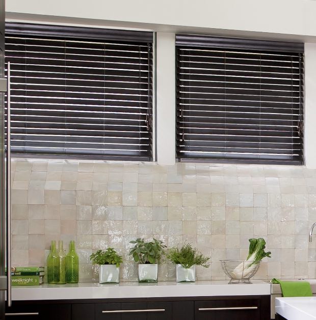 Blinds in White Kitchen