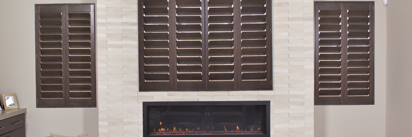 Ovation wood plantation shutters