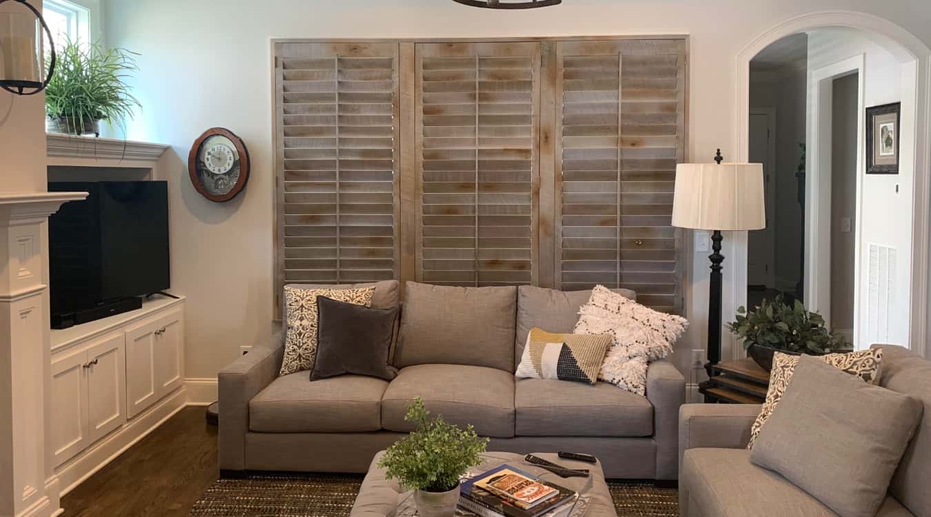 Reclaimed wood shutters in Chicago