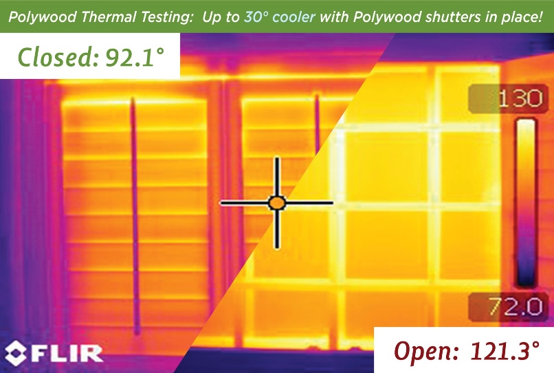 thermal photo with temp