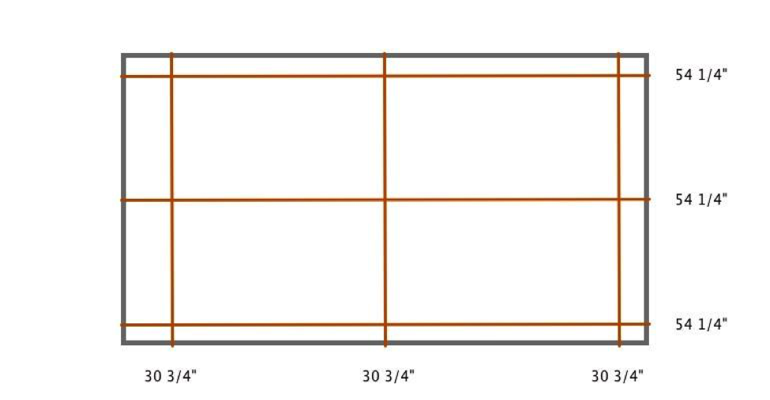 Chicago interior shutter measurement diagram