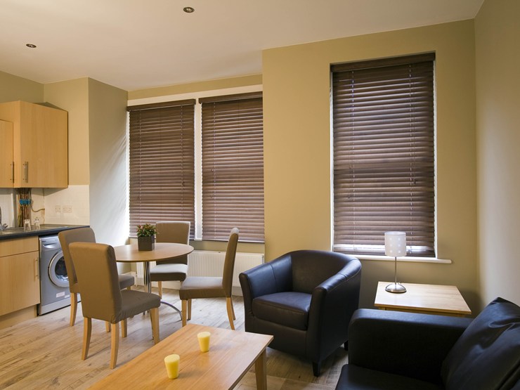 faux-wood blinds in Chicago.