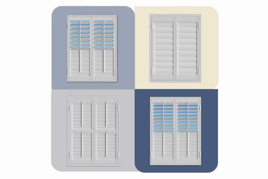 Use the Shutter Designer to see how Polywood shutters look with your Chicago home's wall colors. Four images of Polywood shutters from the Shutter Designer