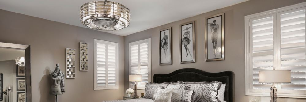 Photo courtesy of Room Resolutions www.RoomResolutions.com White shutters in a bedroom